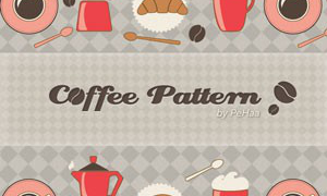 Free Photoshop Coffee Pattern