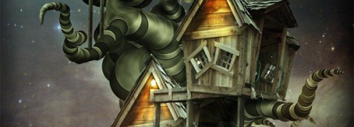 Adobe Photoshop CS6 Tutorial: Create Tree House From Fairy Tales