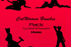 Cat Woman Photoshop Brushes Pack