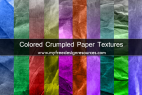 Colored Crumpled Paper Textures