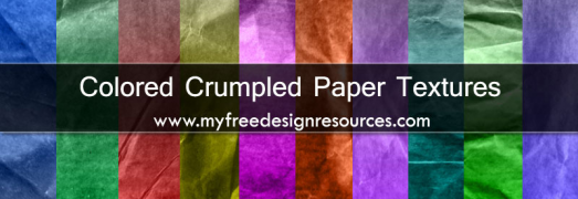 Colored Crumpled Paper Textures