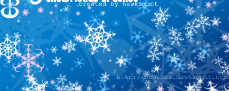 Let it snow: Snowflake Brushes