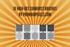 10 Sunburst Brushes