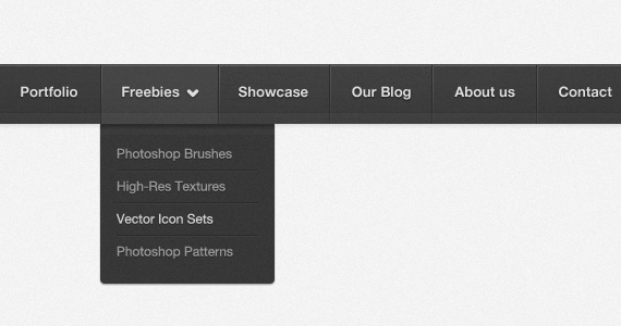 Fully Editable Simple Dark Navigation Menu