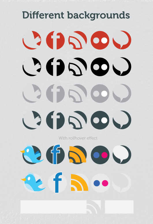 More Icons: Nice Set Of Social Icons For Your Future Design