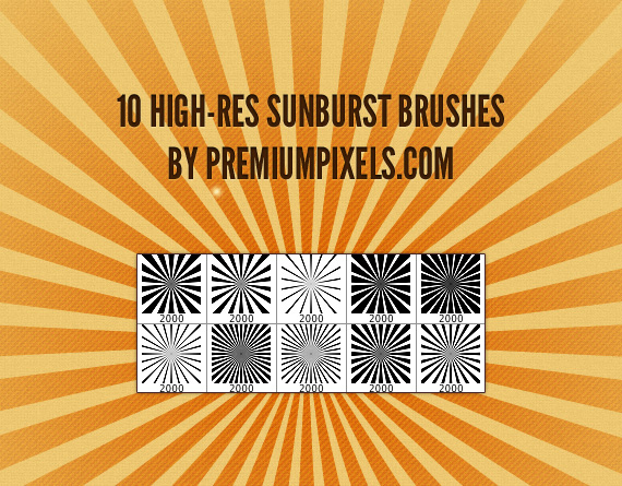 10 Sunburst Brushes