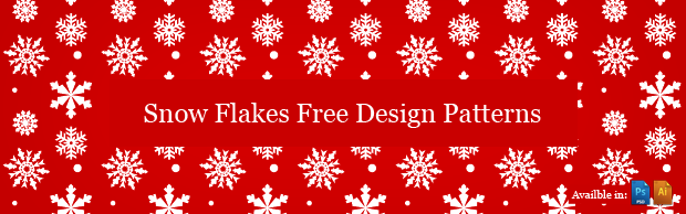 Snowflake Pattern for Photoshop and Illustrator