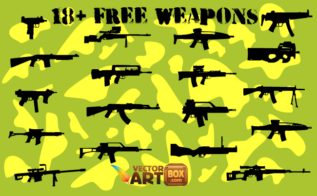 Vector Weapon Silhouettes
